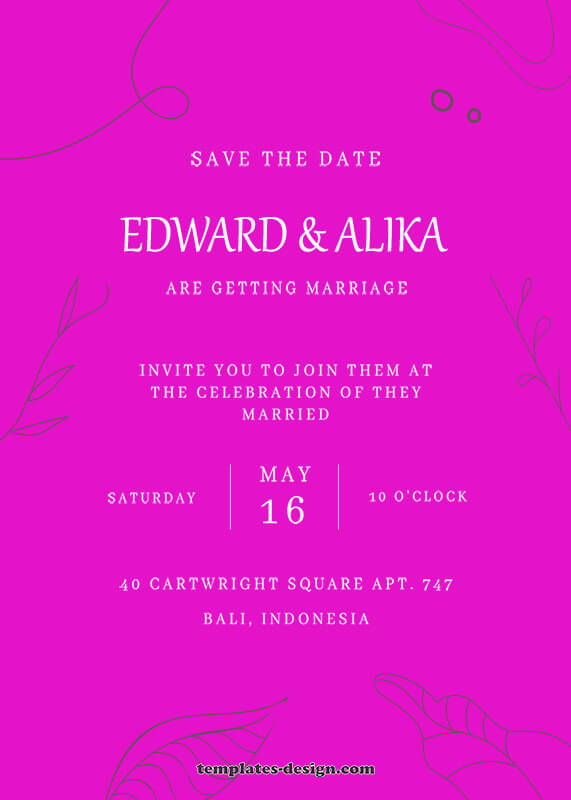 save the date templates psd