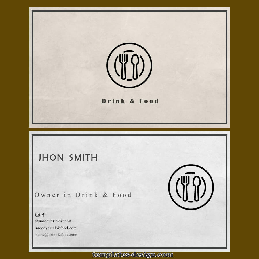 templates for business cards example psd design