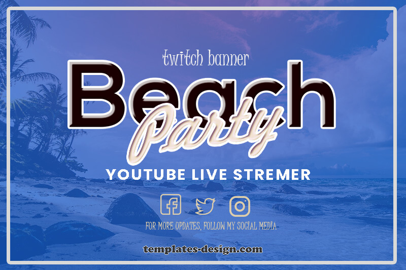 twitch banner psd templates