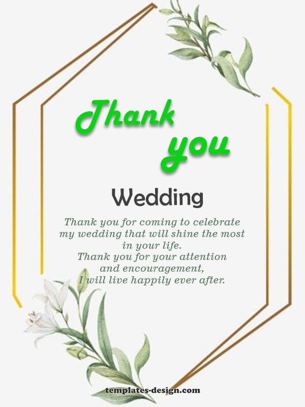 wedding thank you card in photoshop