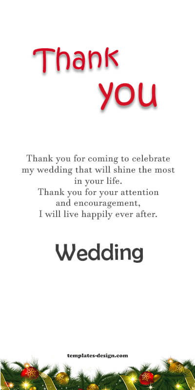 wedding thank you card in photoshop