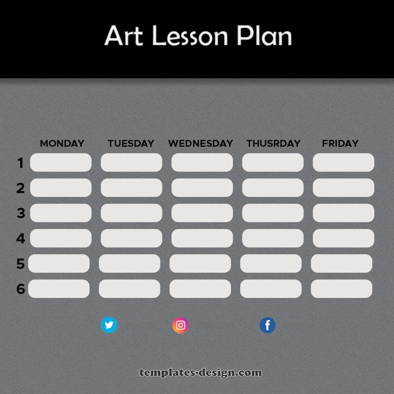 art lesson plan in psd design