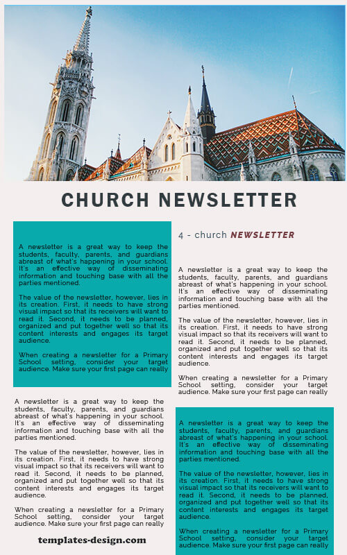 church newsletter templates for photoshop