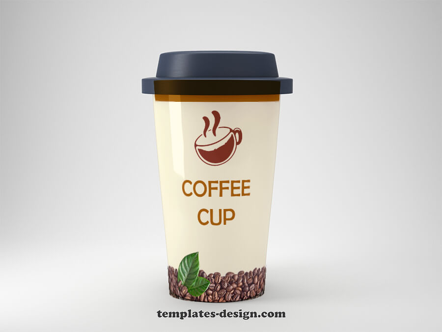 coffee mug customizable psd design templates