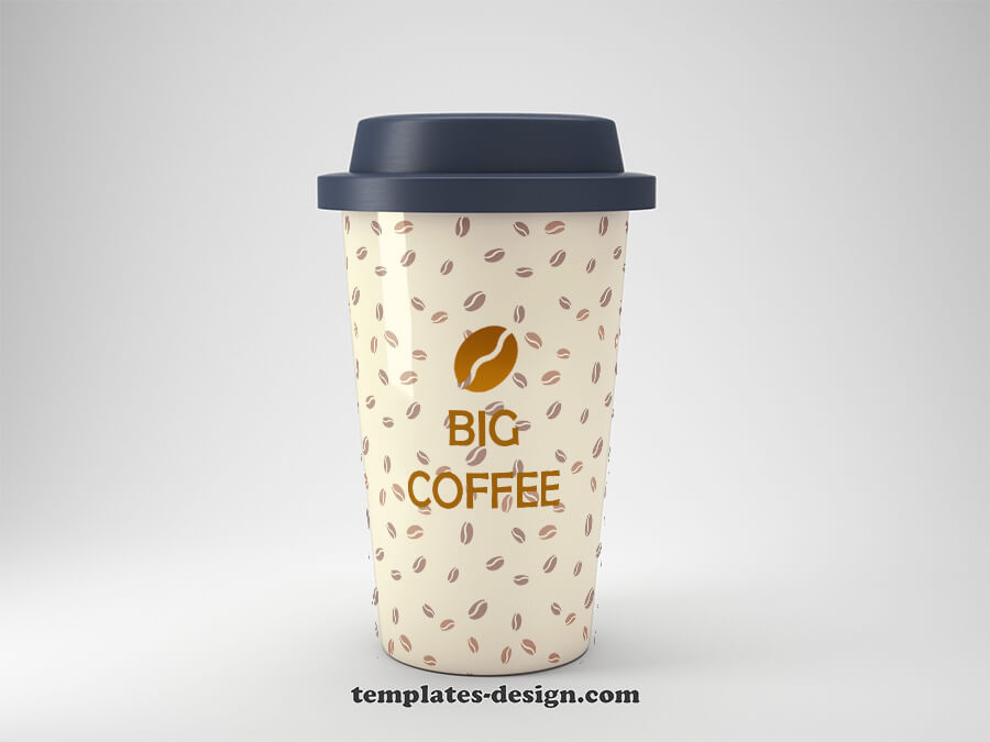 coffee mug example psd design