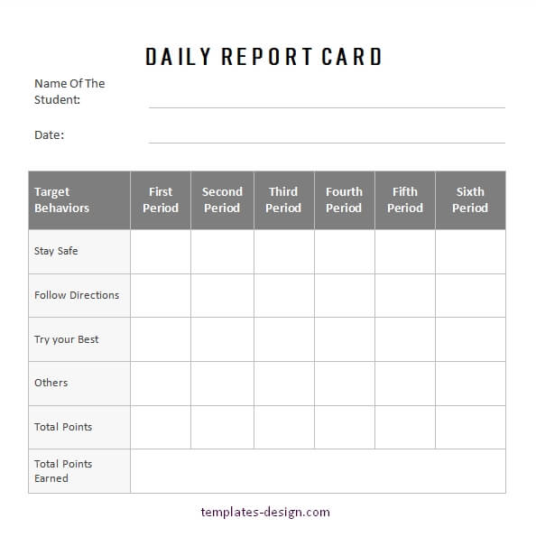 daily report template in word