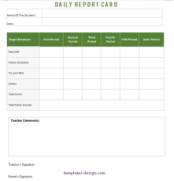 daily report template word template free