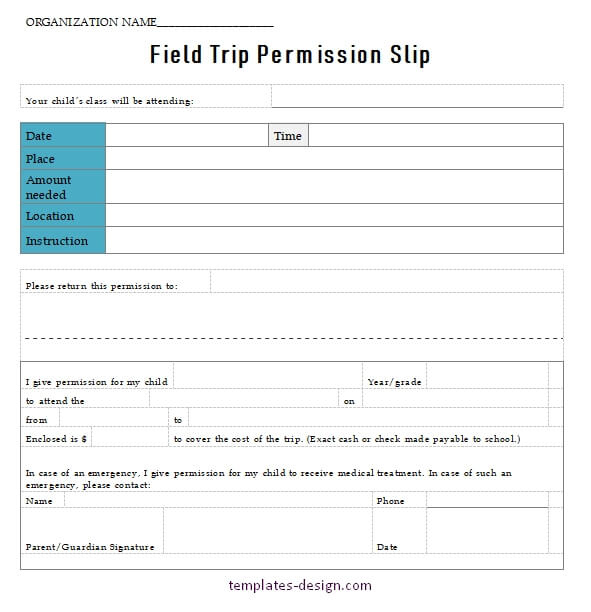 field trip permission slip in word 002