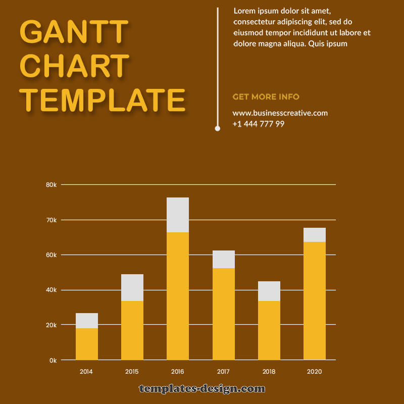 gantt chart customizable psd design templates
