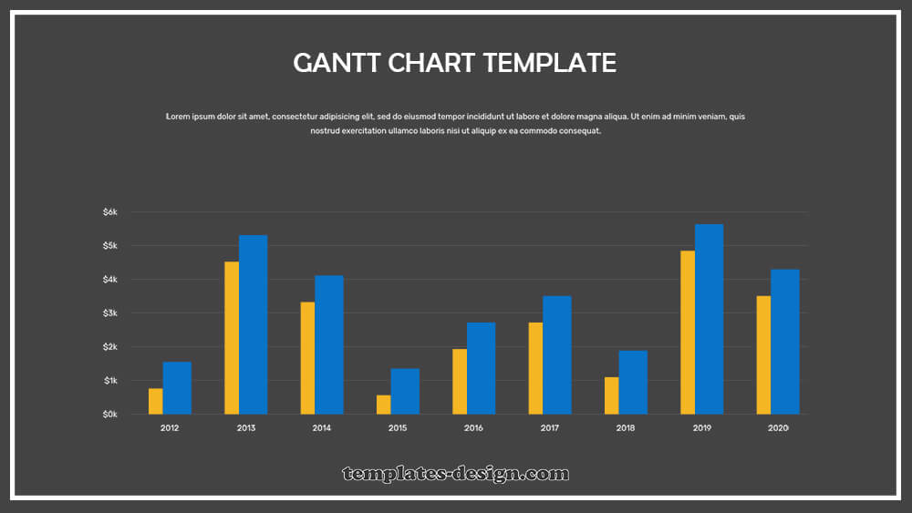 gantt chart psd templates