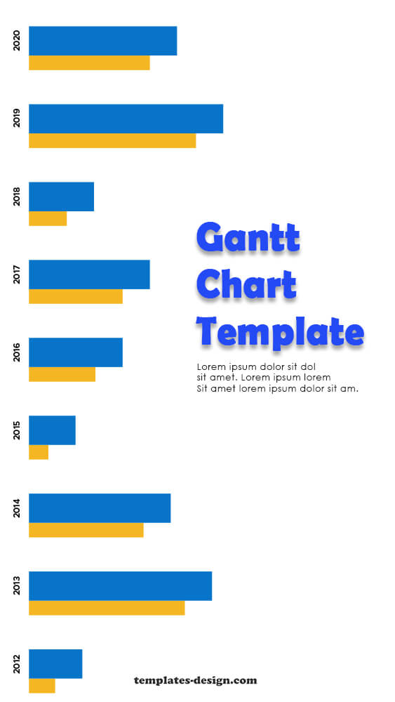 gantt chart templates for photoshop