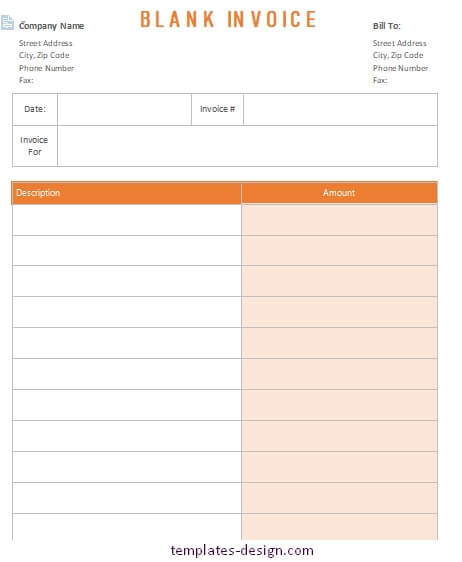 graphic design invoice template free word template