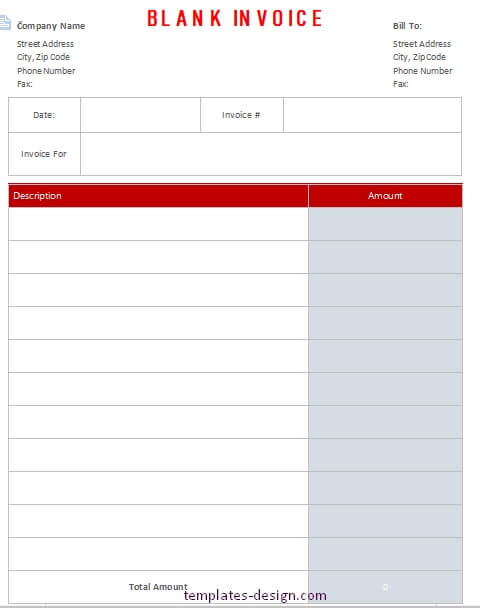 graphic design invoice template in word free download