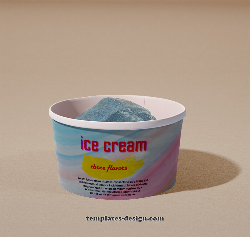 ice cream cones templates customizable psd design templates
