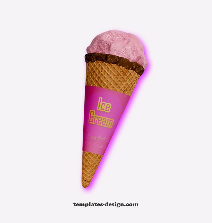 ice cream cones templates psd templates