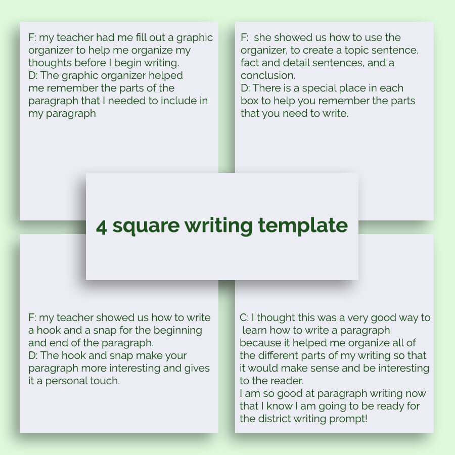 4 square writing template Templates PSD Free file