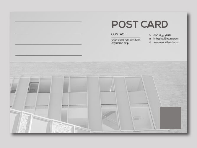 6x9 postcard template Free Templates in PSD file