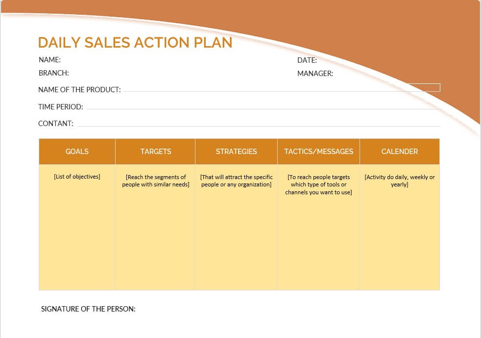 90 day action plan template 9