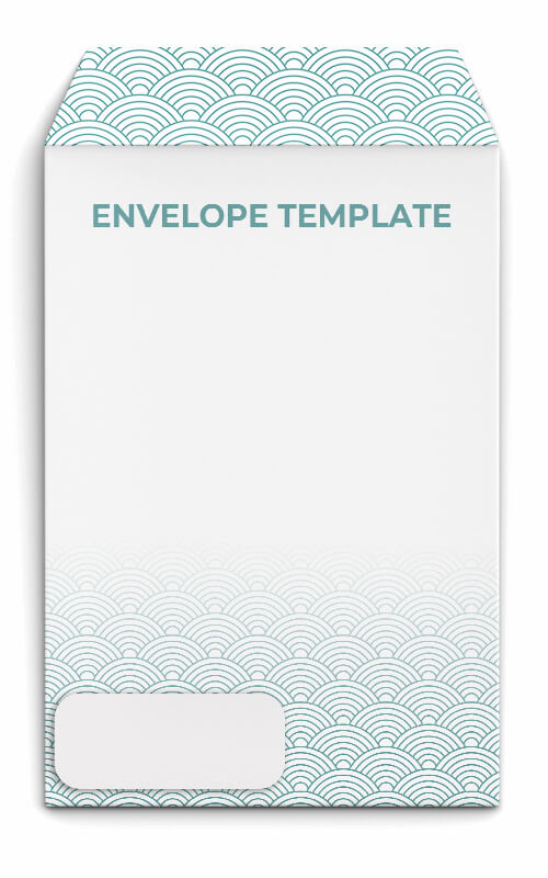 9x12 envelope template PSD idea Design Sample
