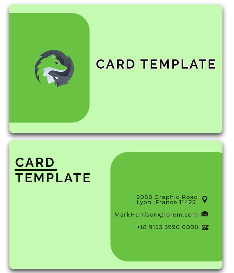 a2 card template PSD File Free Download