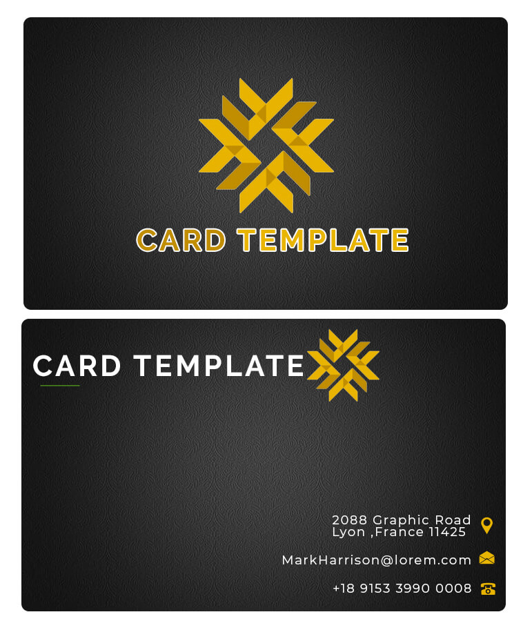a2 card template PSD idea Design Sample
