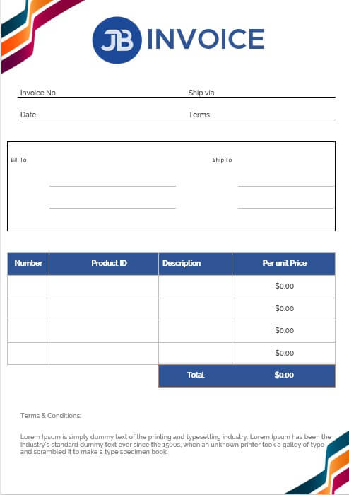 a3 invoice template 10