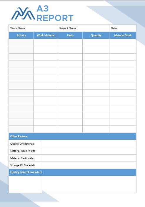 a3 report template 6