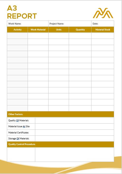 a3 report template 9