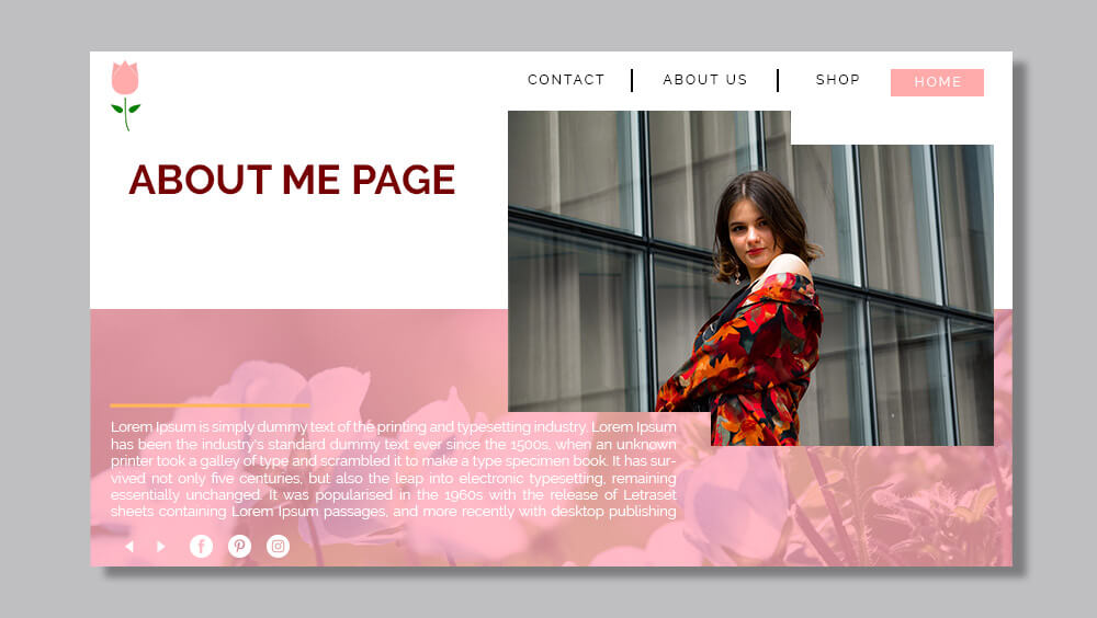 about me page template Free PSD Templates Ideas