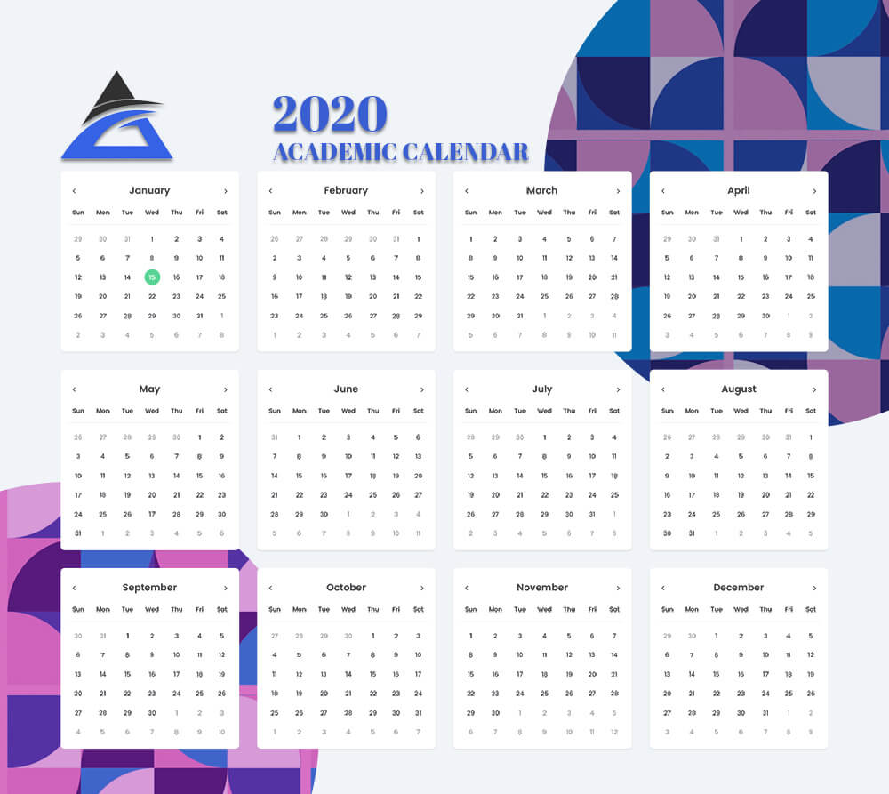 academic calendar template Free PSD Templates Ideas