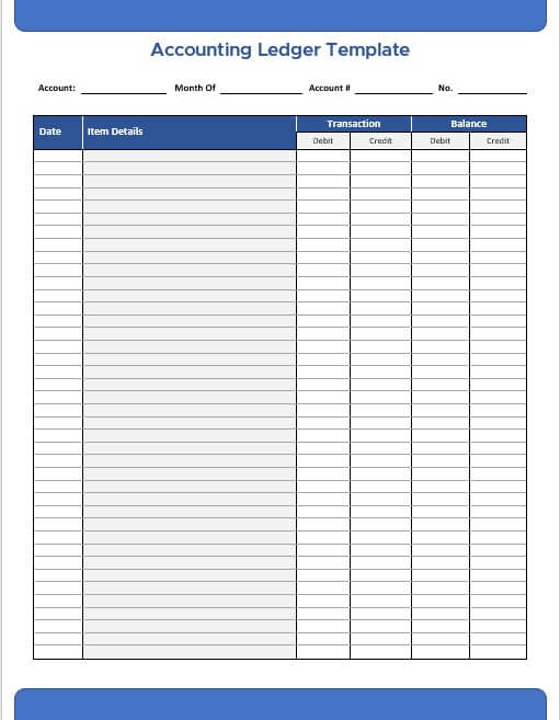 accounting ledger template 1
