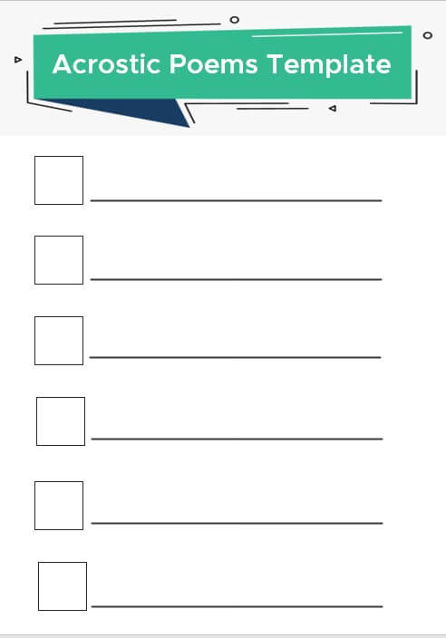 acrostic poems template 2