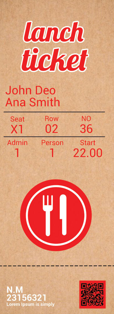 admission ticket template Customizable FIle PSD Templates