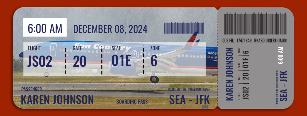 airline ticket template Customizable FIle PSD Templates