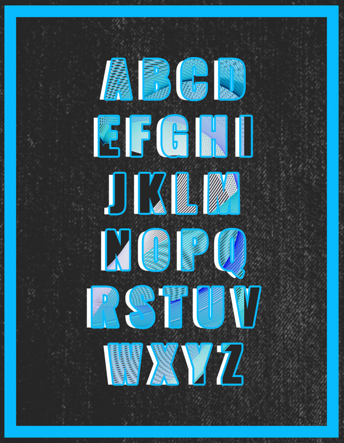 alphabet letters template Customizable FIle PSD Templates