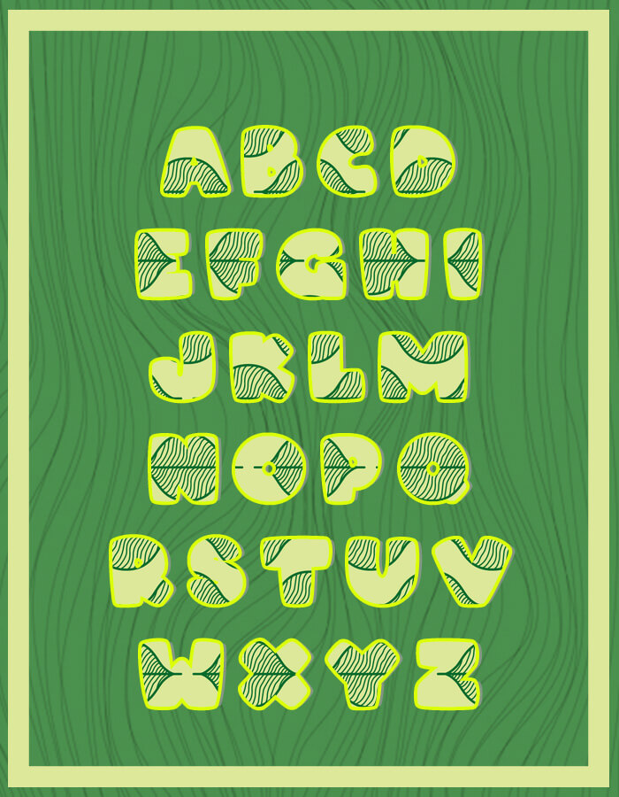 alphabet letters template Free Templates in PSD file