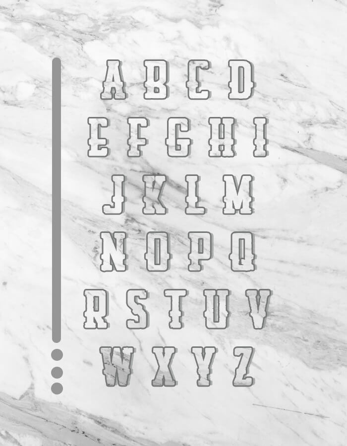 alphabet letters template PSD idea Design Sample