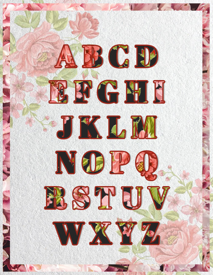 alphabet letters template Templates PSD Free file
