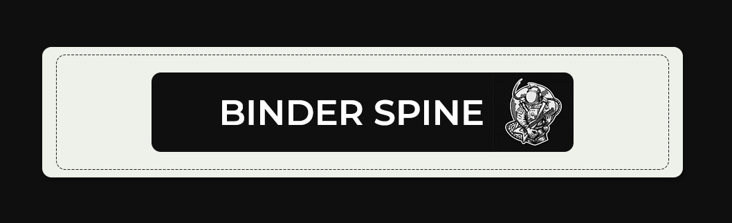 binder spine PSD File Free Download