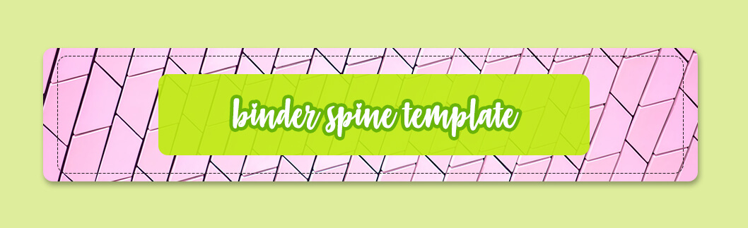 binder spine template PSD idea Design Sample 1