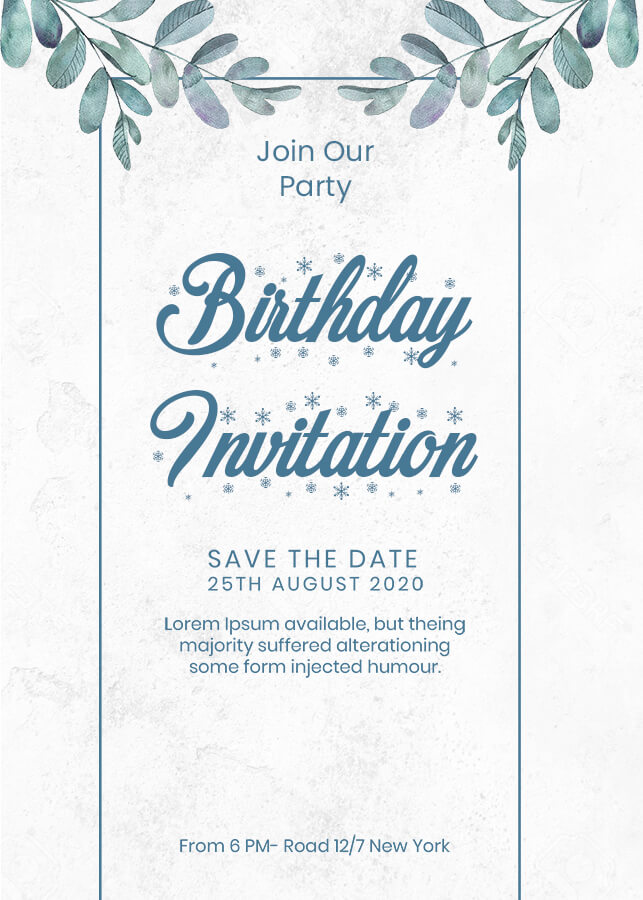 birthday invitation template Free Templates in PSD file