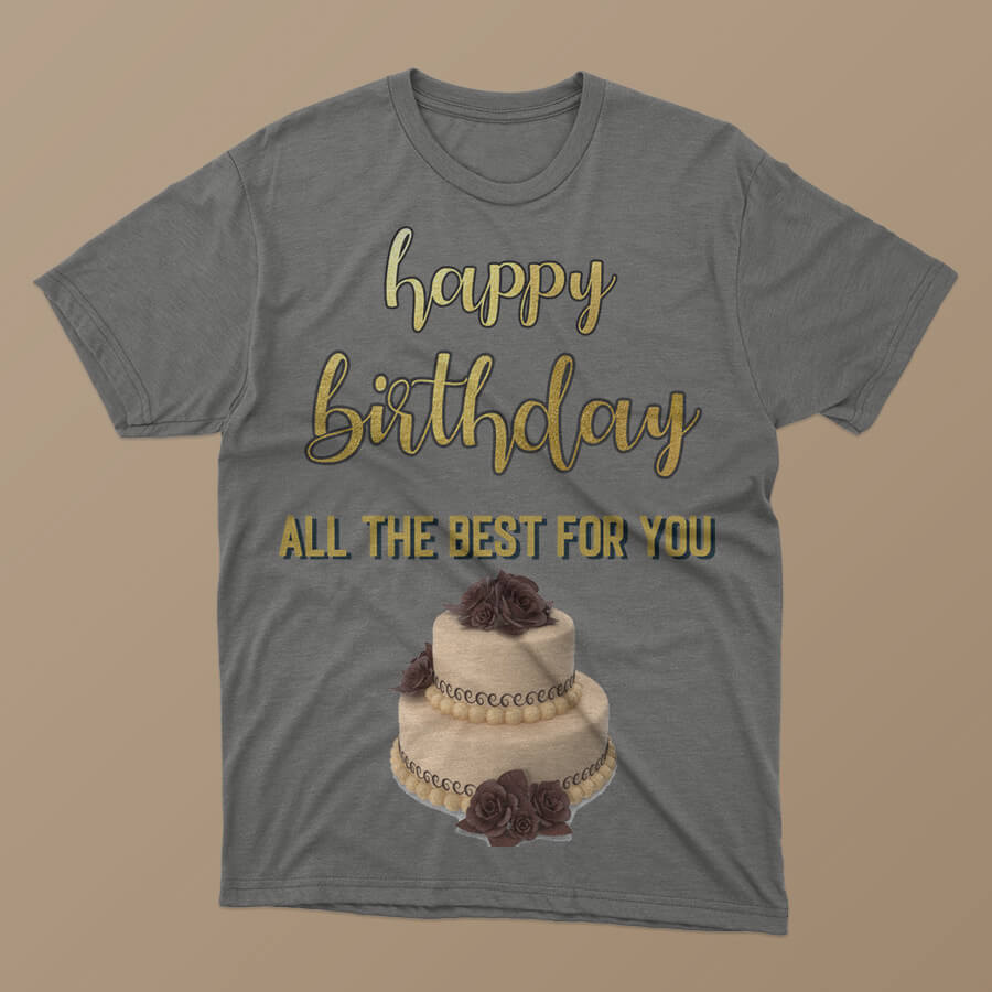 birthday shirt ideas Free Templates in PSD file