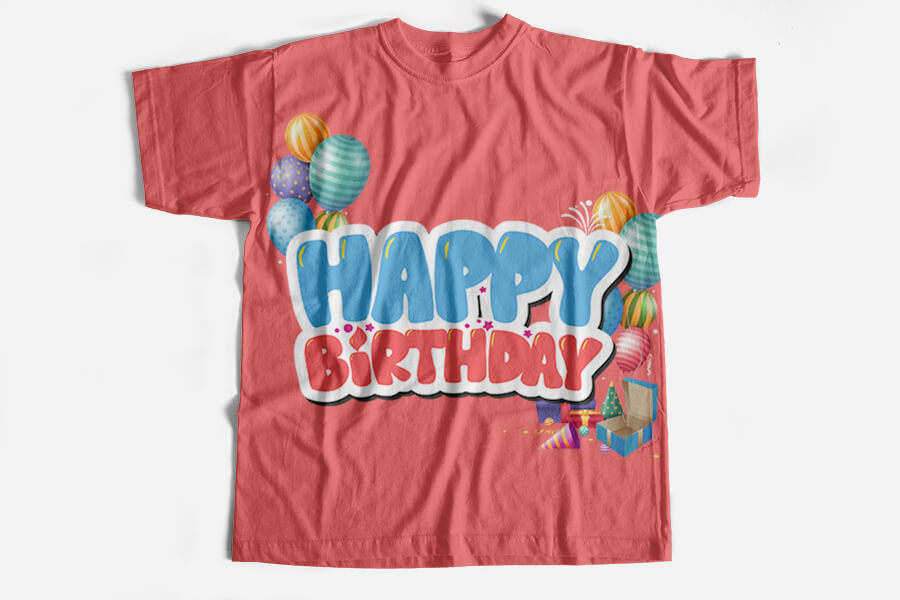 birthday t shirts PSD idea Design Sample