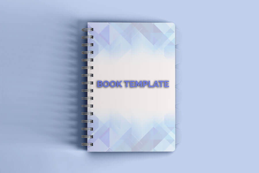 book template Free PSD file photoshop
