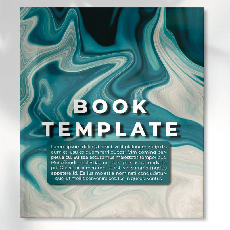 book template PSD File Free Download