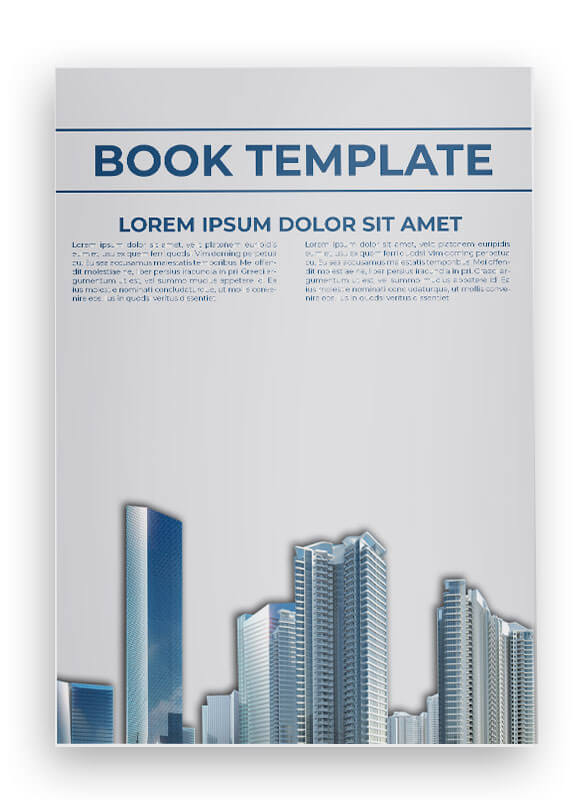 book template PSD idea Design Sample