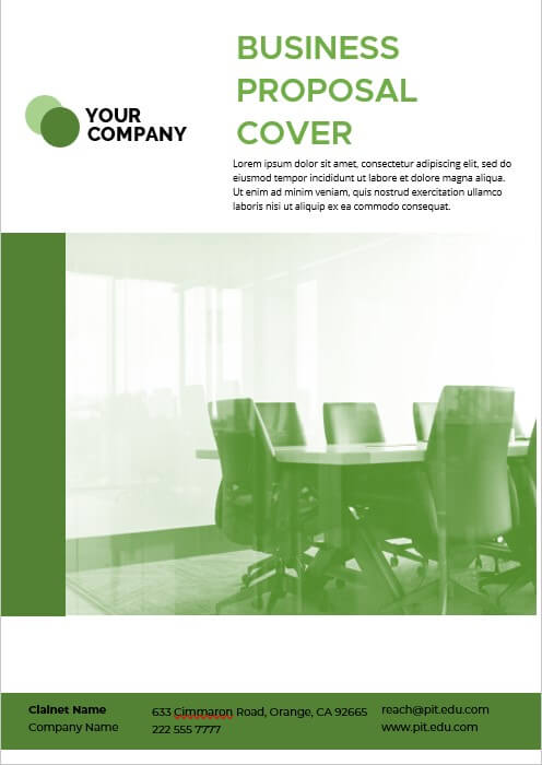 business proposal cover template 3