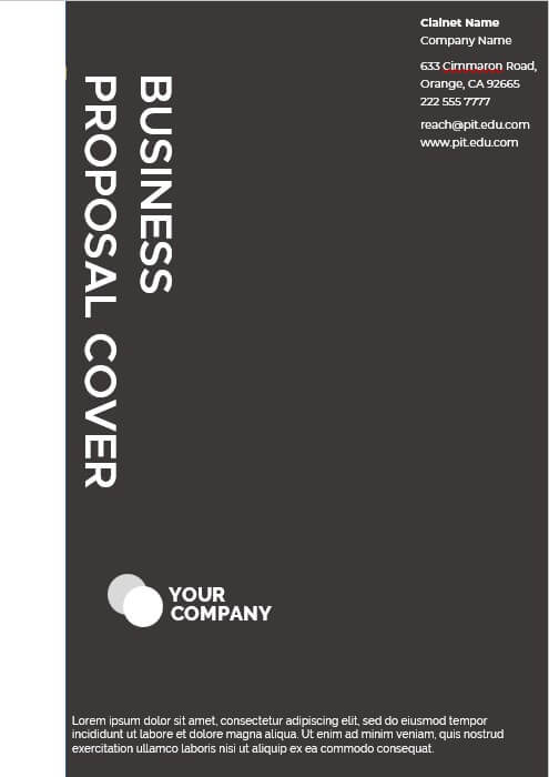 business proposal cover template 5