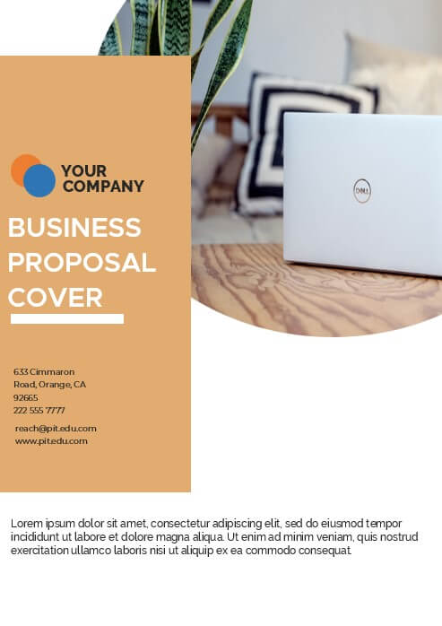 business proposal cover template 7