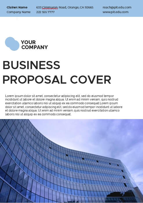 business proposal cover template 8